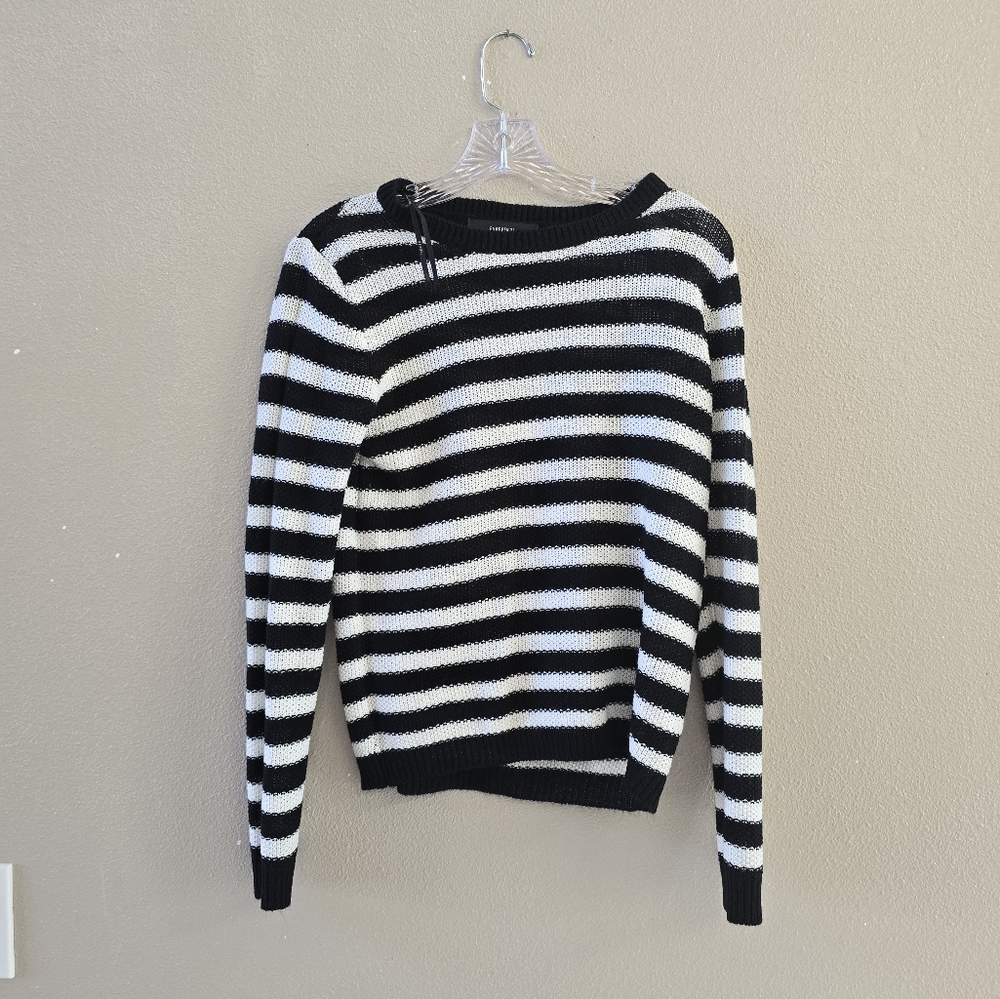 Black and white sweater